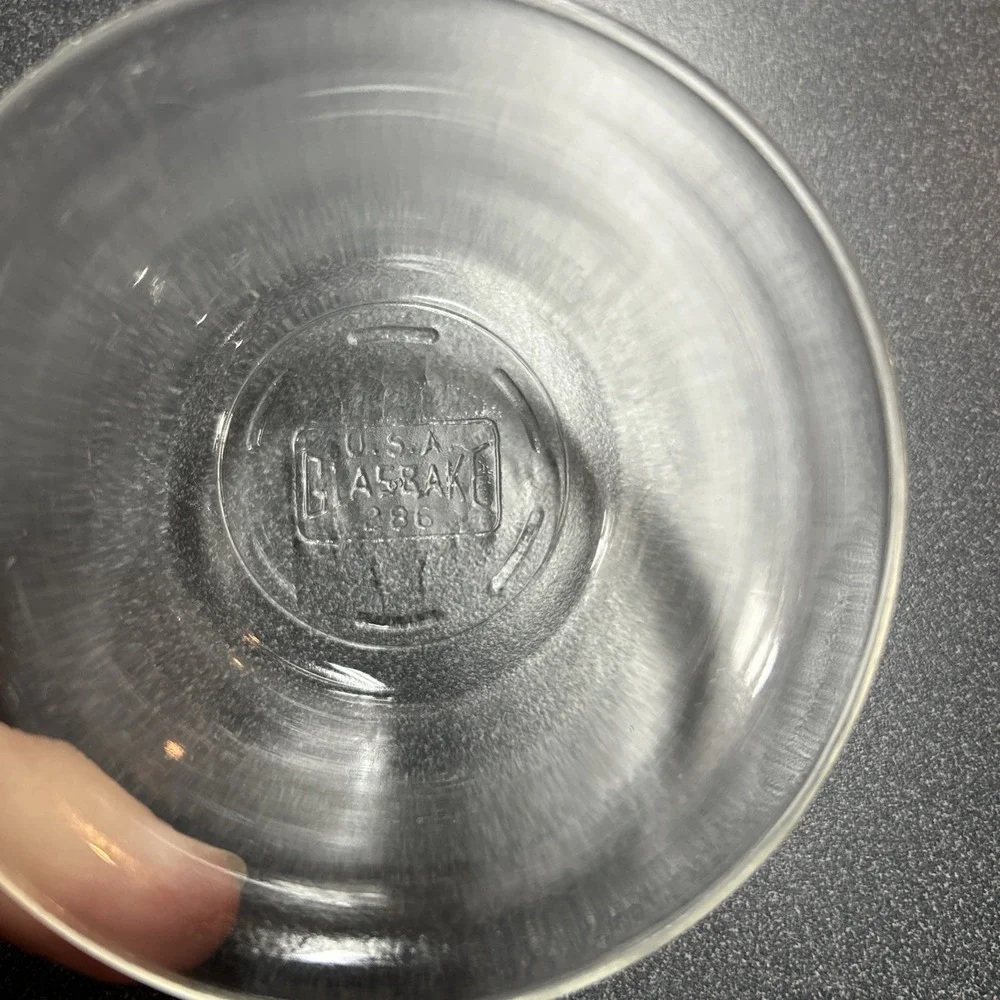 Antique Glasbake #286 Clear Glass Custard Cup – Vintage Kitchenware